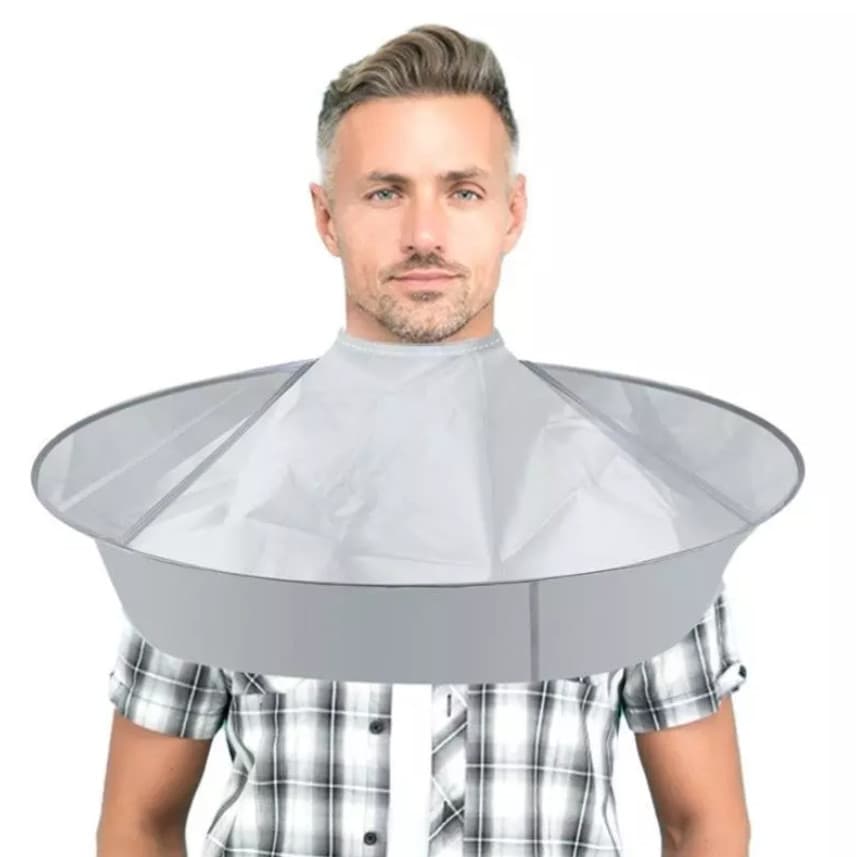 Capa De Corte De Cabelo Guarda-Chuva Coletor De Fios Barbeiro