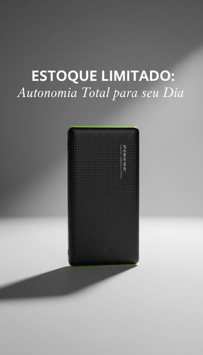 Carregador Portatil Power Bank Turbo VANTAGE Tech 20.000mAh: Carregamento  Ultra Slim