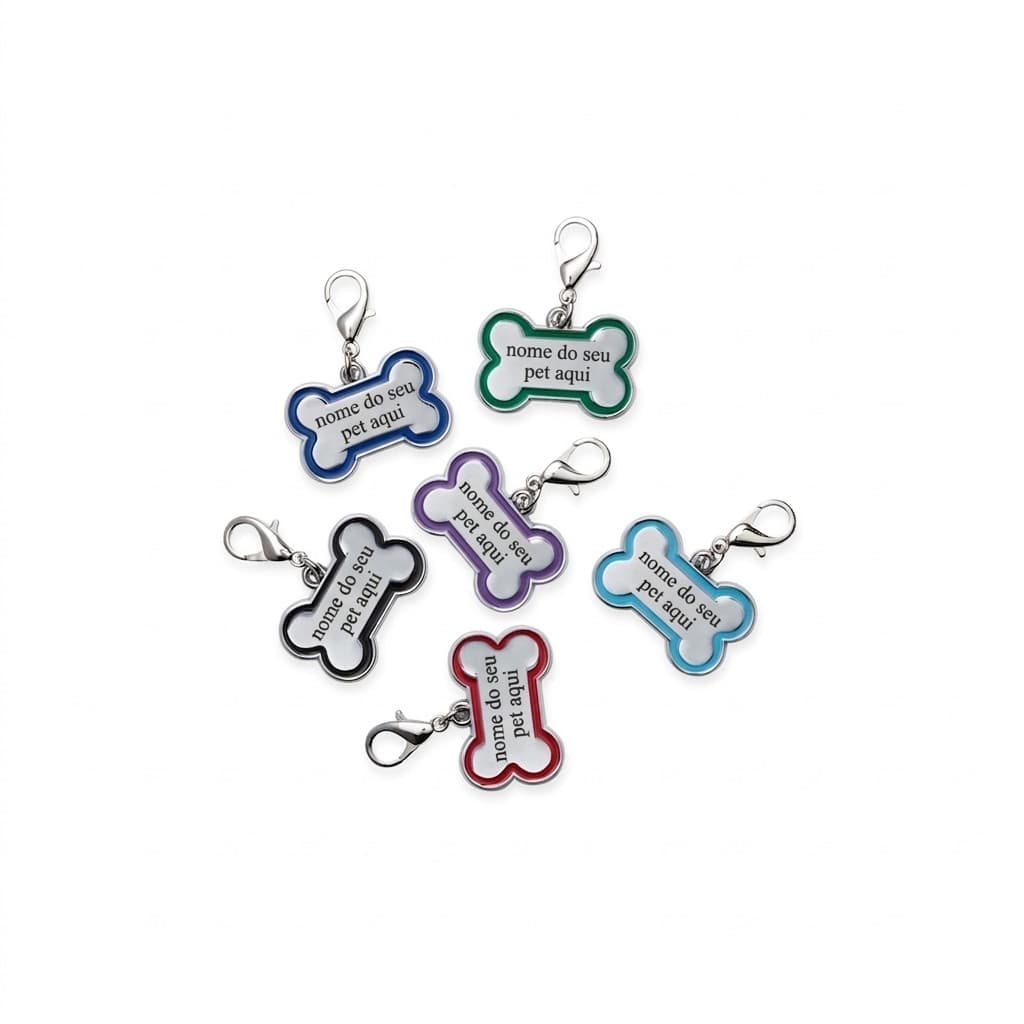 Chaveiro de Identificação Pet Personalizado a Laser Com o No
