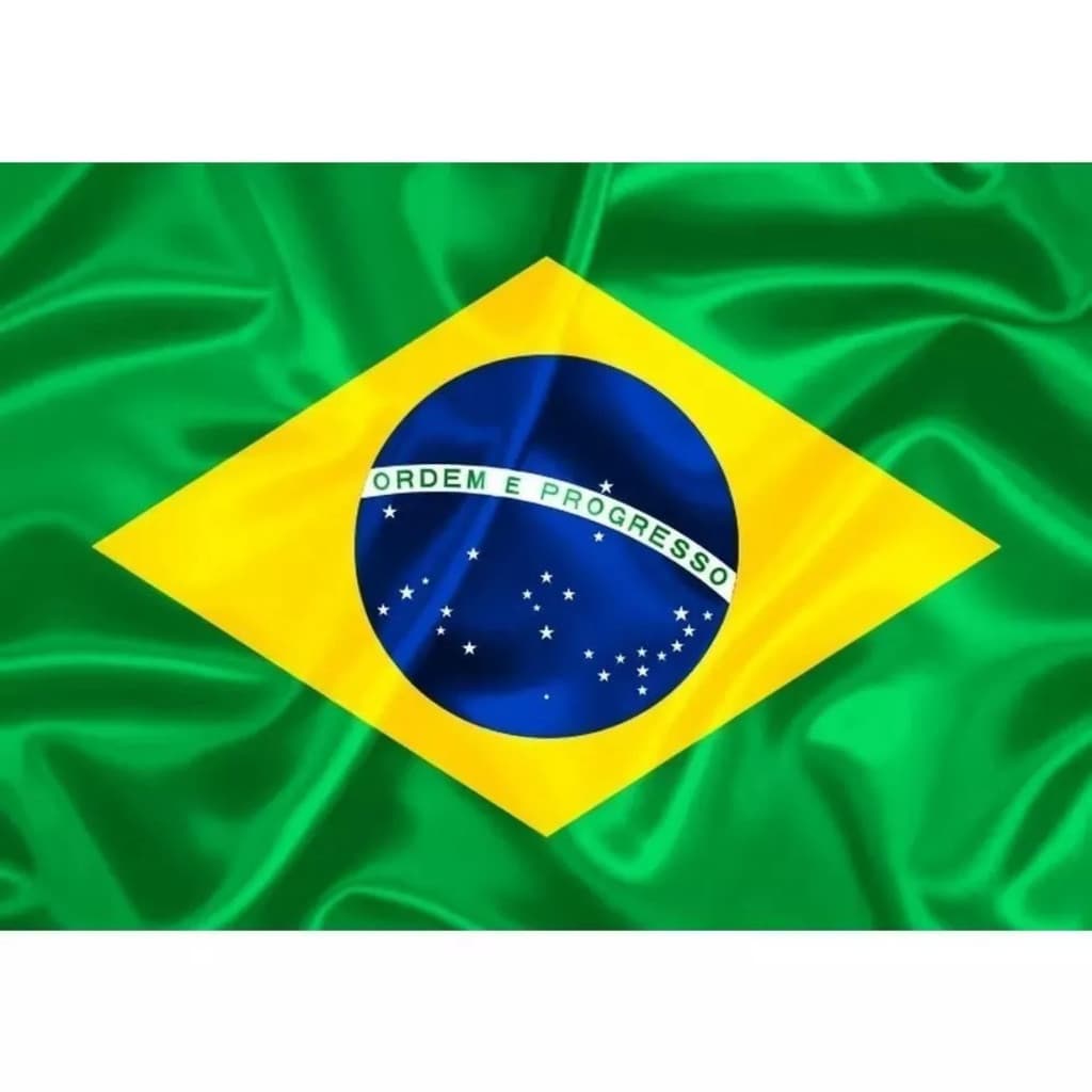 Bandeira do Brasil Copa do Mundo Grande 1,50m x 0,90m