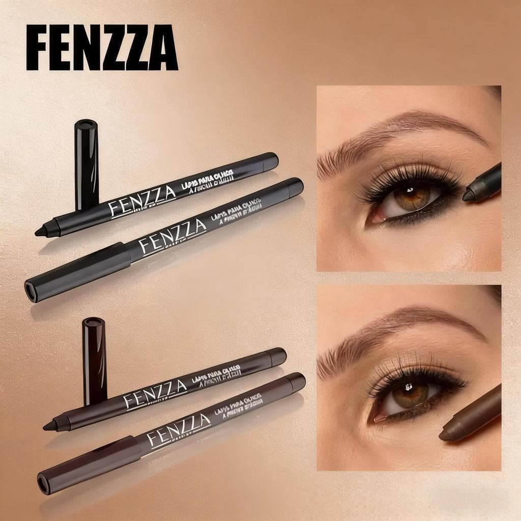 Lápis para Olhos Fenzza - Deslize Sedoso, Pigmentação Rica e Resistente à Água FZ14001