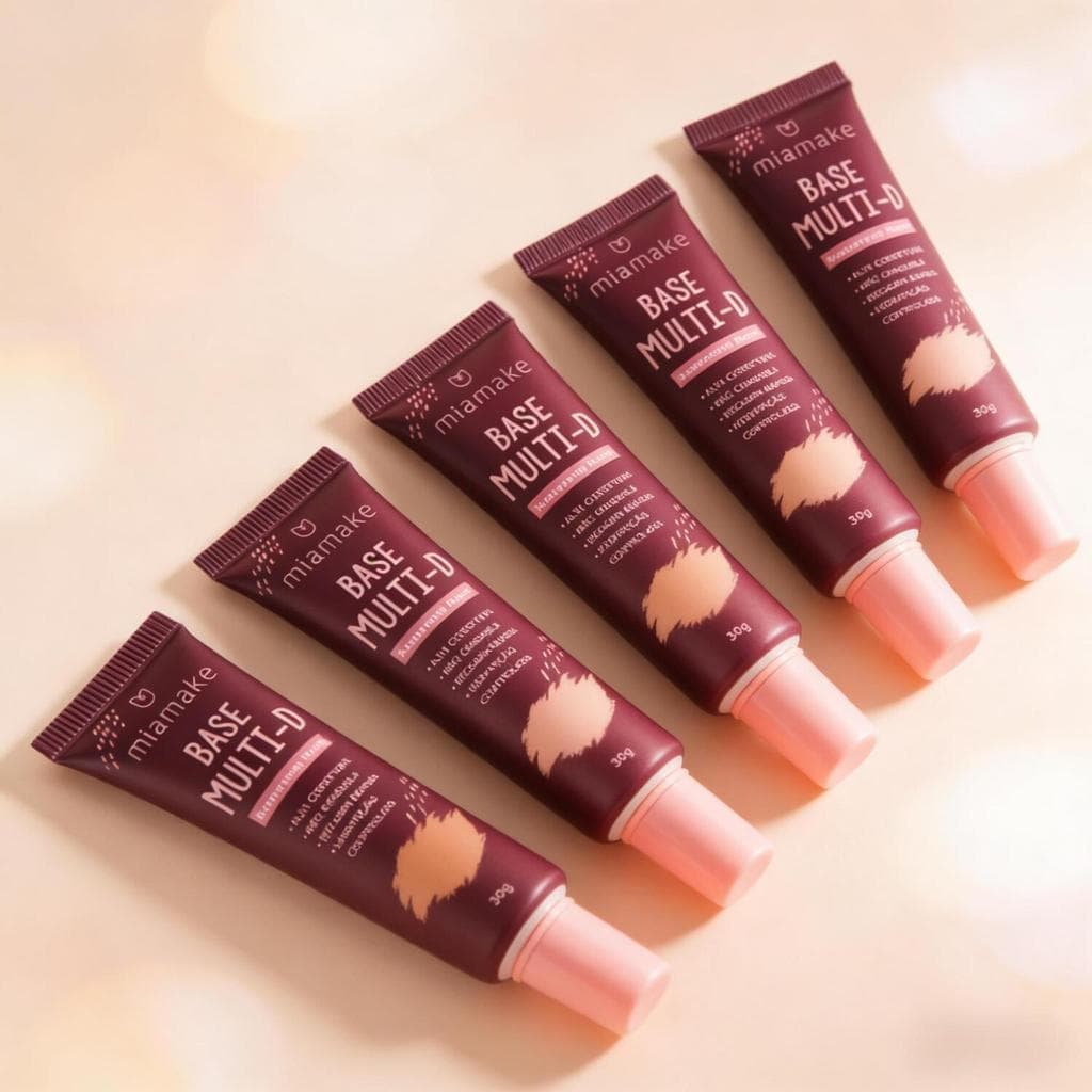 Base Facial Matte Mia Make Multi-D - Pele Macia e Uniforme 414