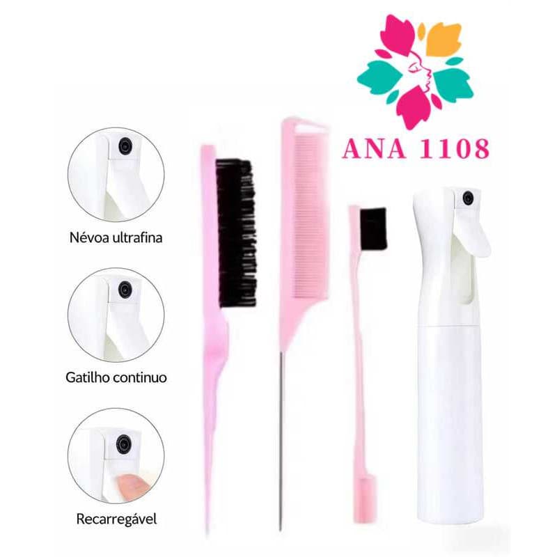 DAGUAN Kit Penteados Profissional Conjunto Pentes + aleatório Borrifador de Névoa Ultra Fina