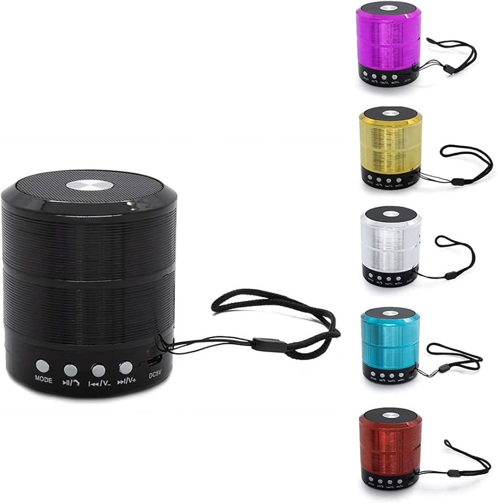 Mini Caixa de Som 887 Portátil Bluetooth
