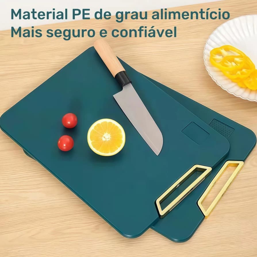 Tábua De Corte Circular Inteligente 32cm Multifuncional – Anti Mofo