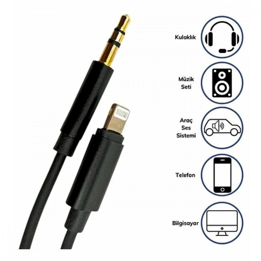 Adaptador Lightning p/ P2 3.5 AUX Altomex KAP-C32 / AL-C23