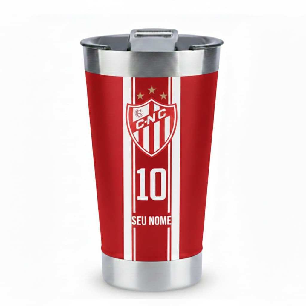 Copo Térmico Personalizado Time de Futebol 473ml – Aço Inox