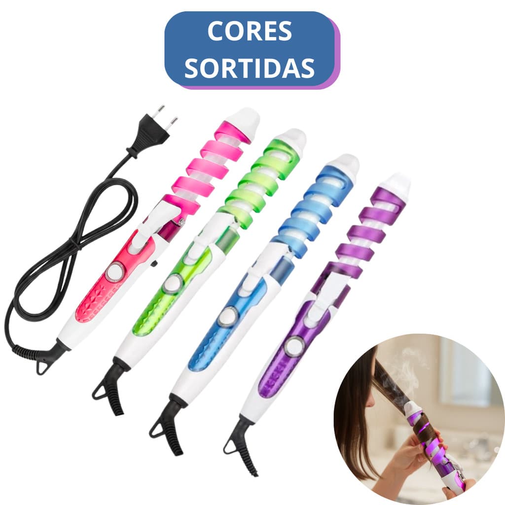 Modelador de Cachos Profissional - Bivolt - (Cores Sortidas)