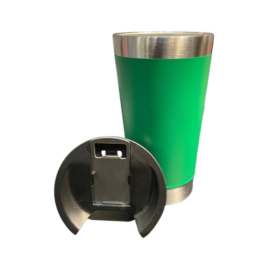 Normal - Copo Térmico Inox com TAMPA e ABRIDOR (473 ml) - Verde Bandeira
