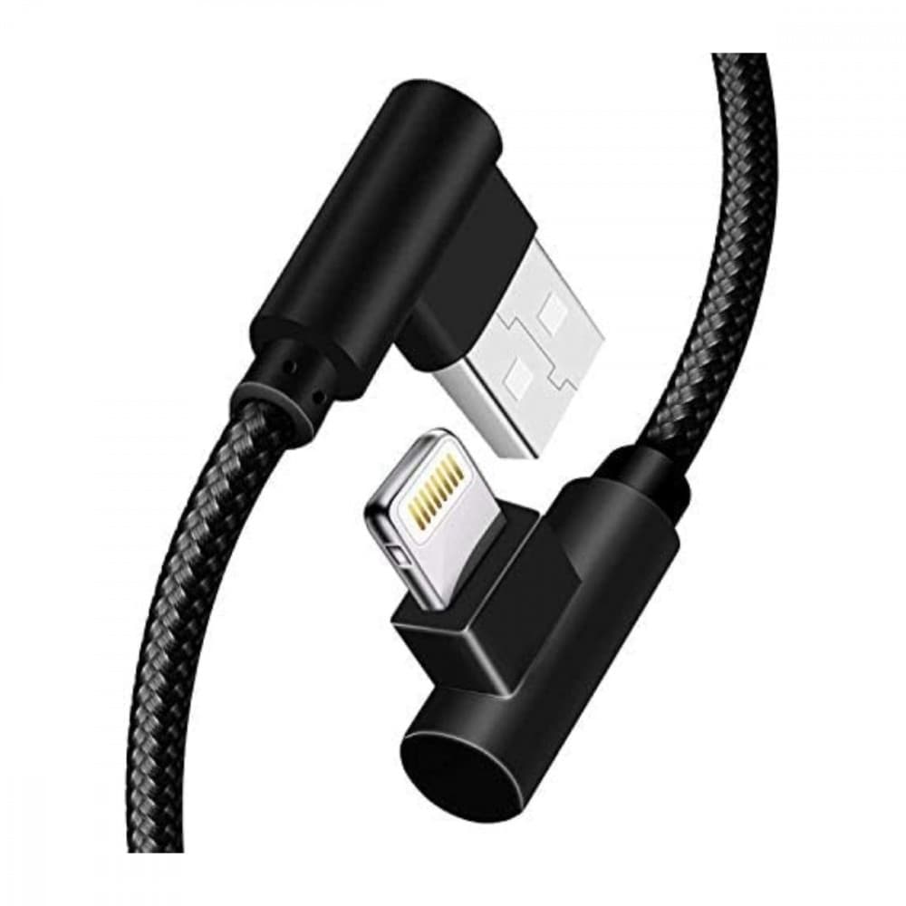 Cabo de dados USB / Lightning Conexão 90º FEITUN Cabo 90º