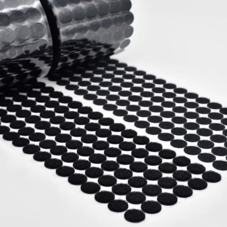 Kit 99 Pares Velcro Adesivo Moeda Redondo 10mm Macho Femea