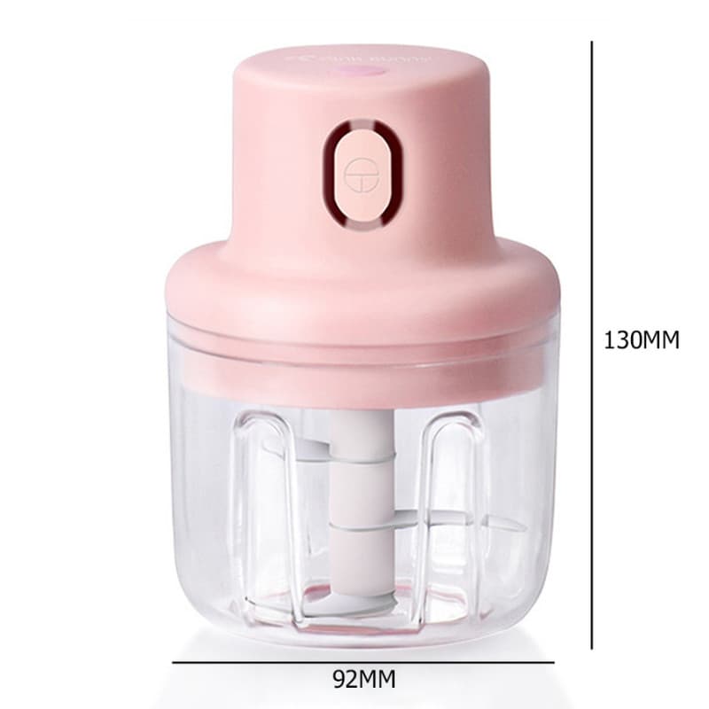 Mini Triturador Elétrico 250ml Recarregável USB Processador de Alimentos Portátil