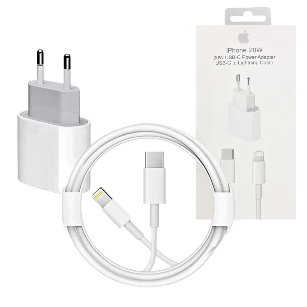 Carregador Completo Lightning / TIPO-C 20W Cabo Móvel Linha Premium Rohs A2244-P