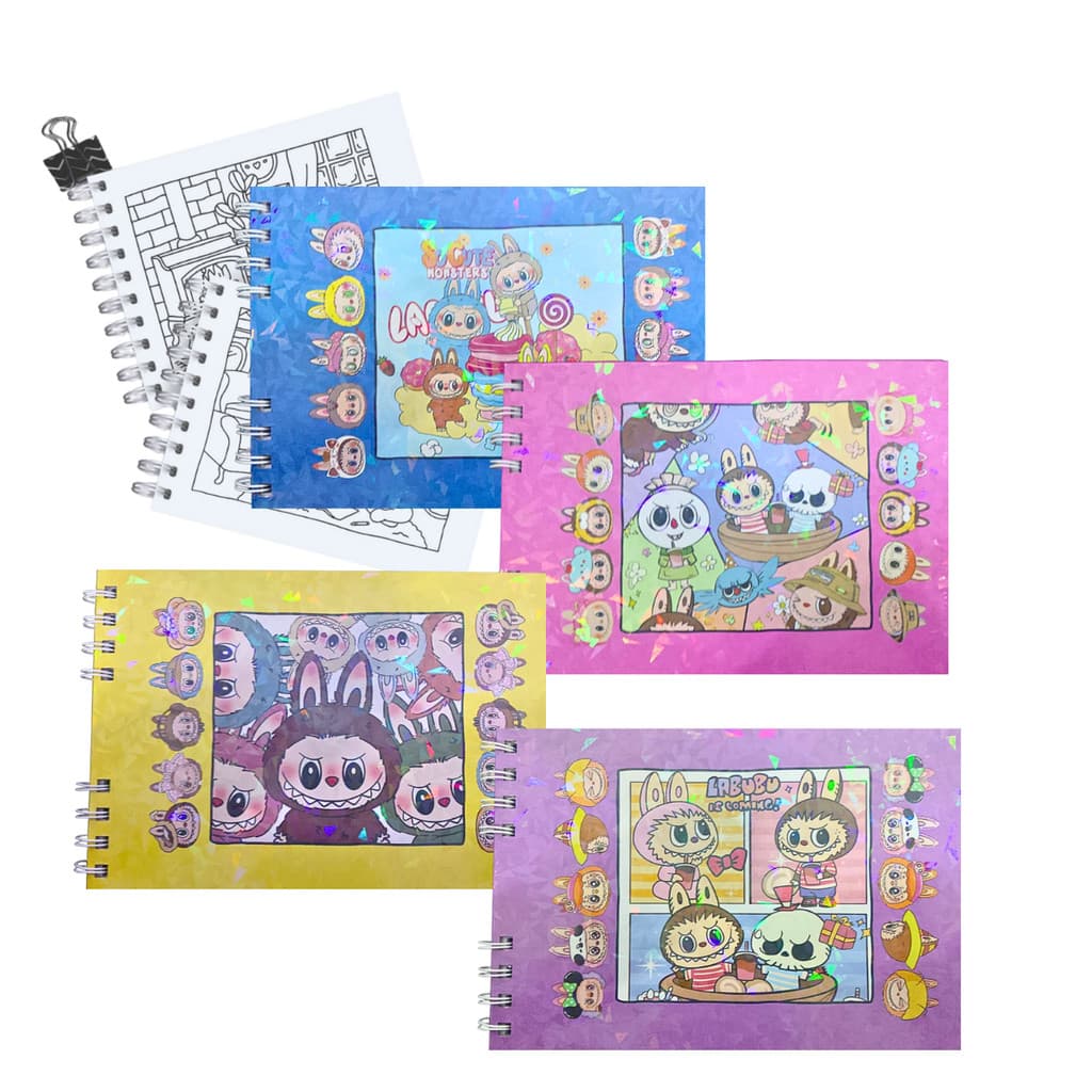 Caderno de Desenho TURMA Urso Monster Capa Dura A5 com 48 Folhas 180g XLS BF-003
