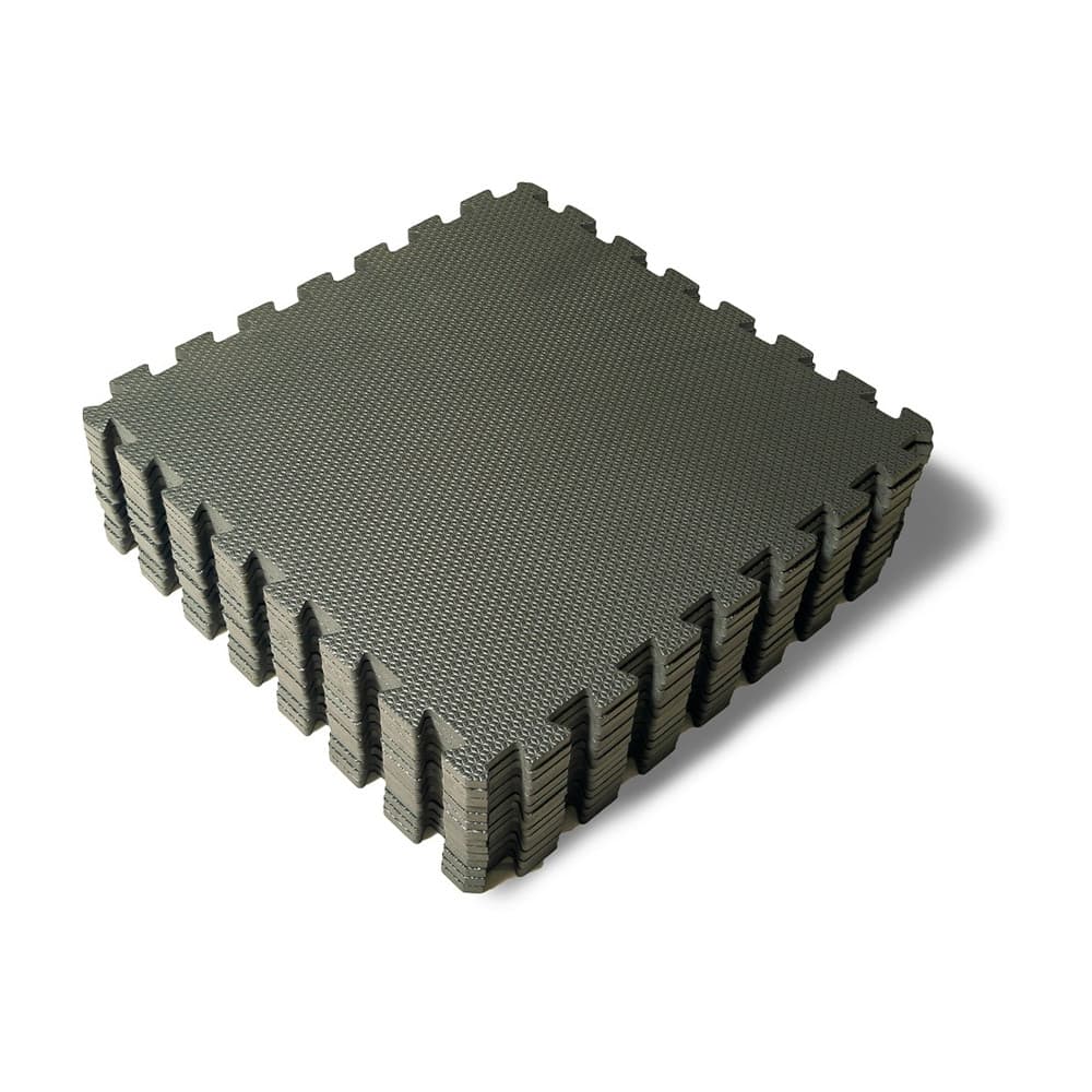 Kit 20 Placa Tatame Tapete Eva preto 50x50x10mm