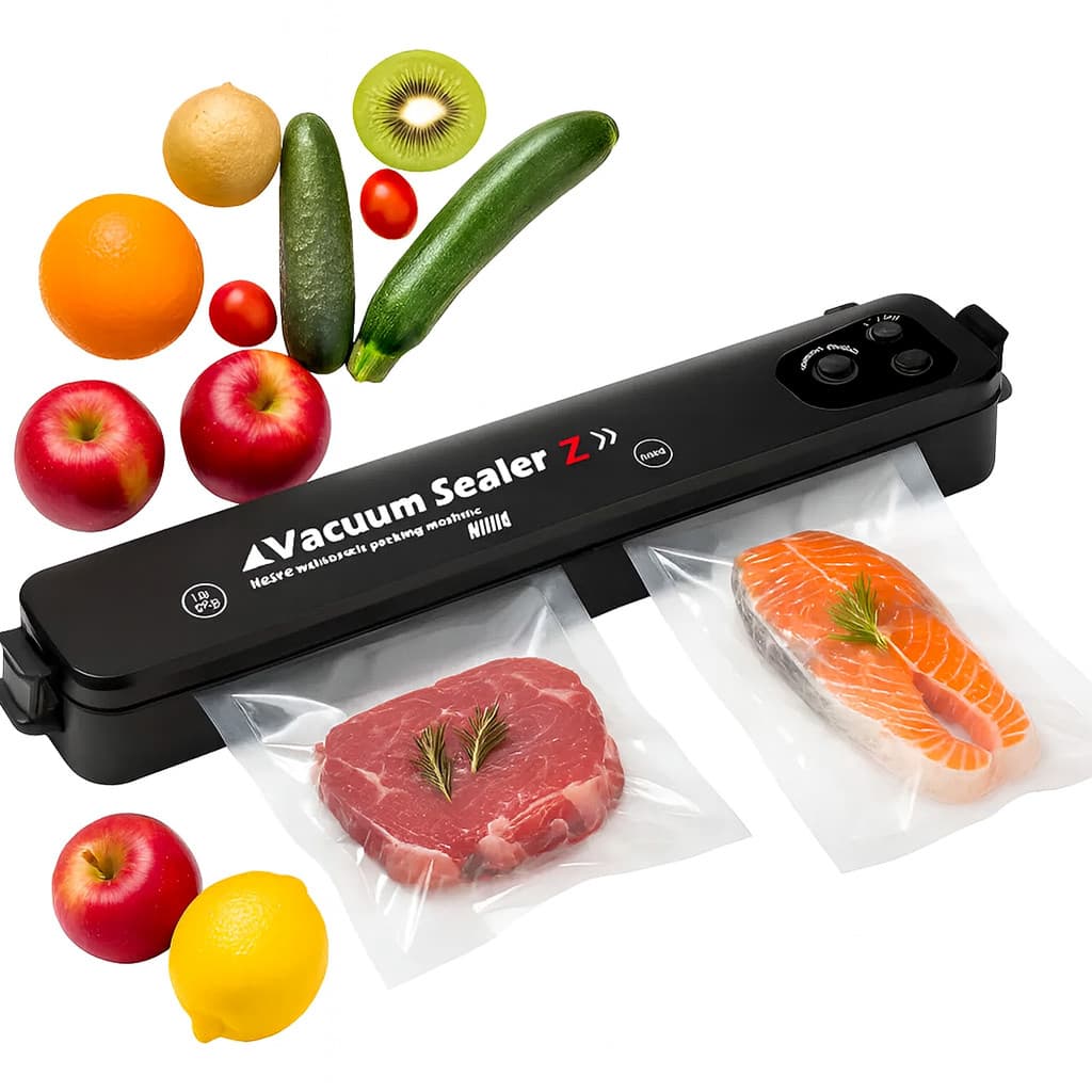 Máquina Seladora A Vácuo Profissional 220v Alimentos Embaladora Automática Cozinha