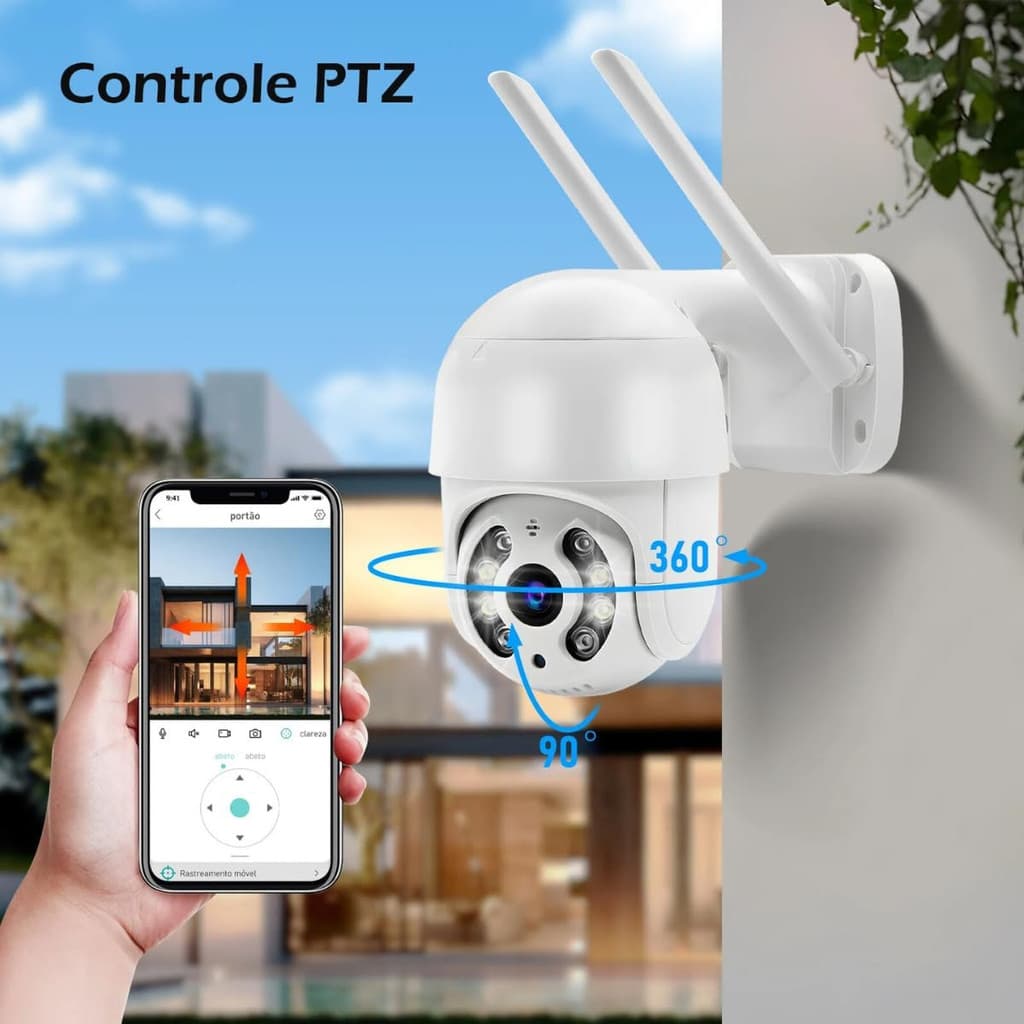 Câmera Externa Ip Prova D'água Infravermelho Externa Wifi Hd sistema App Yoosee