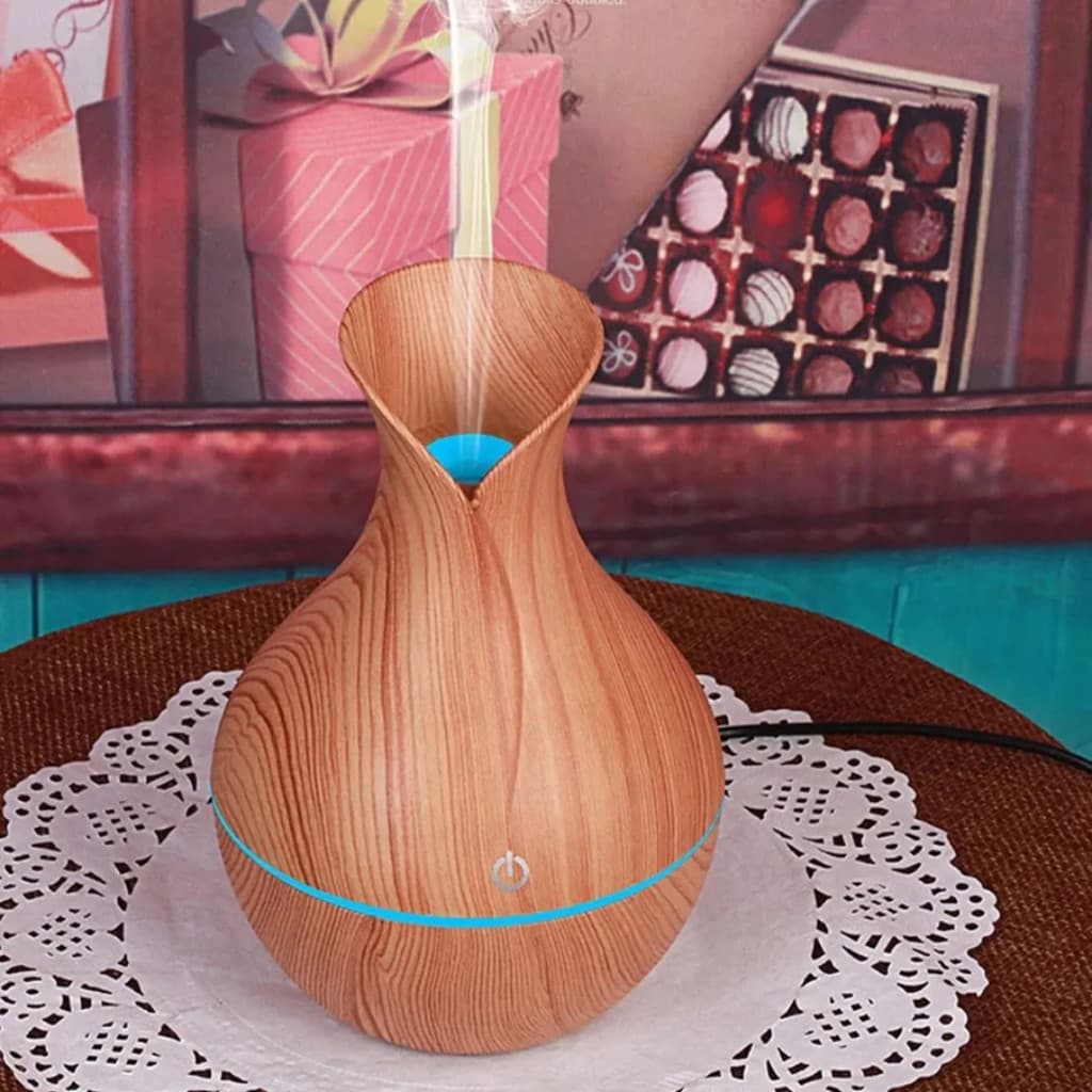 Umidificador de Ar com Difusor de Aromas e Iluminação LED