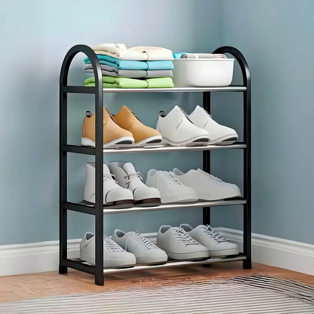 Sapateira Multiuso 4 Prateleiras – Ideal para Closet