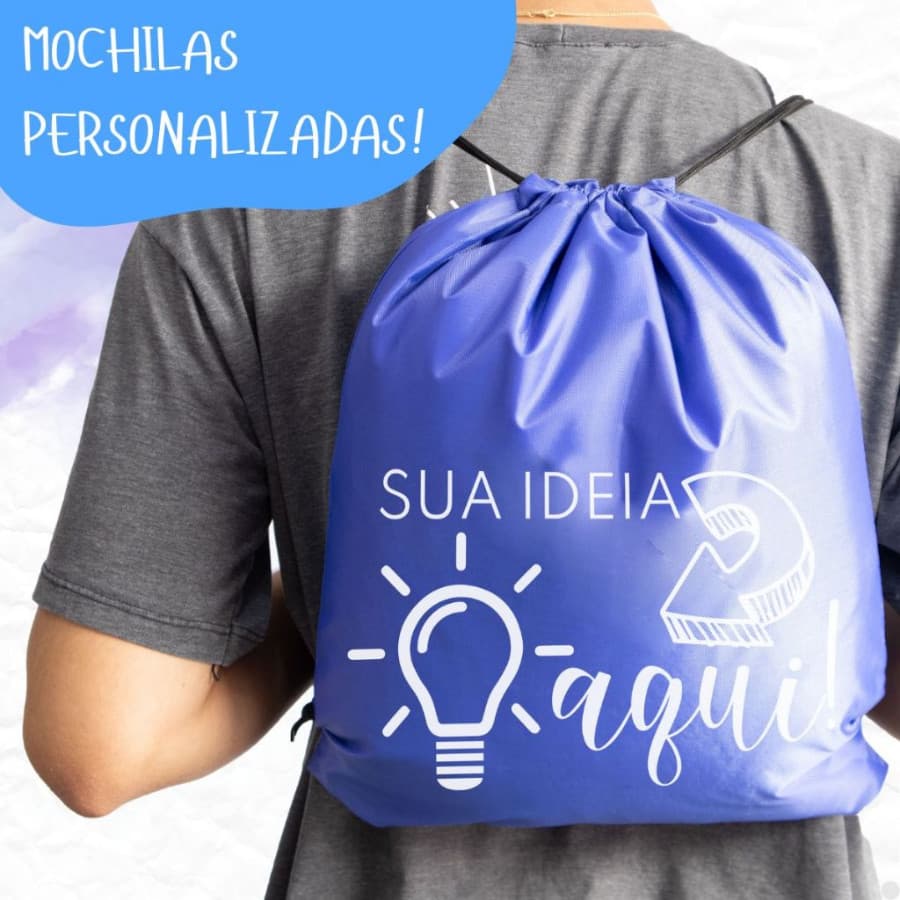 Kit com 10 unidades Sacochilas  em Poliéster Leve, Resistente e Versátil
