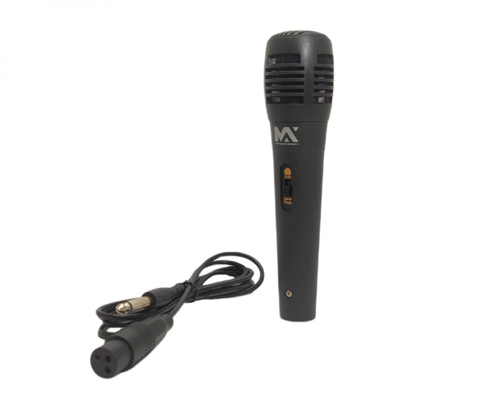 Microfone Com Fio Dinâmico Profissional Cabo P10 1,2m Alta Sensibilidade