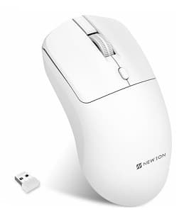 BRANCO NMS-007 - Mouse Sem Fio Simples e Discreto