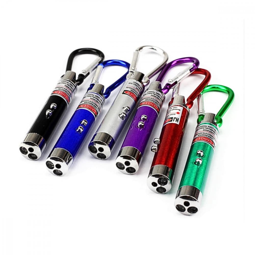 Caneta Laser 3 Em 1 Mini Lanterna Chaveiro Altomex AL-1280
