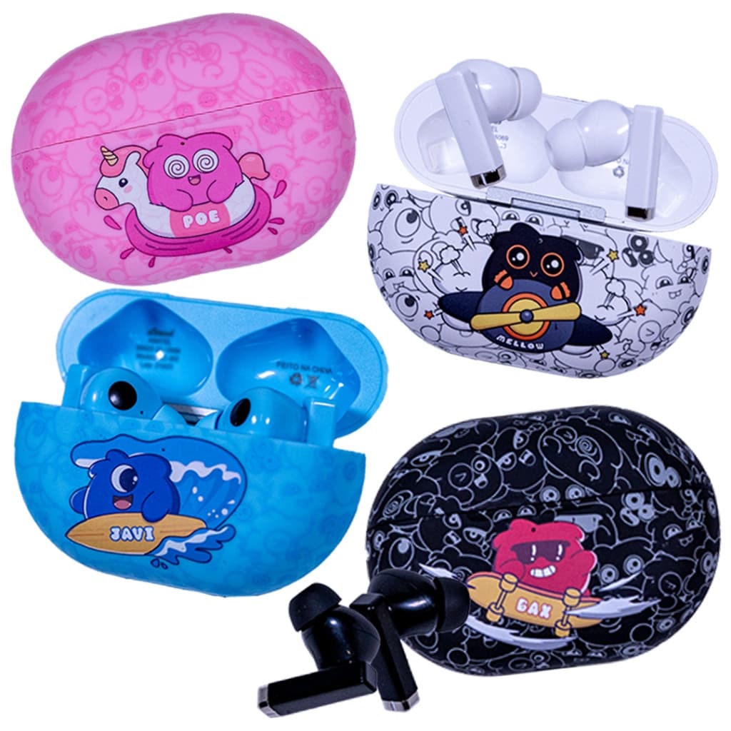 Fone de Ouvido Sem Fio Infantil Bluetooth JellieMons