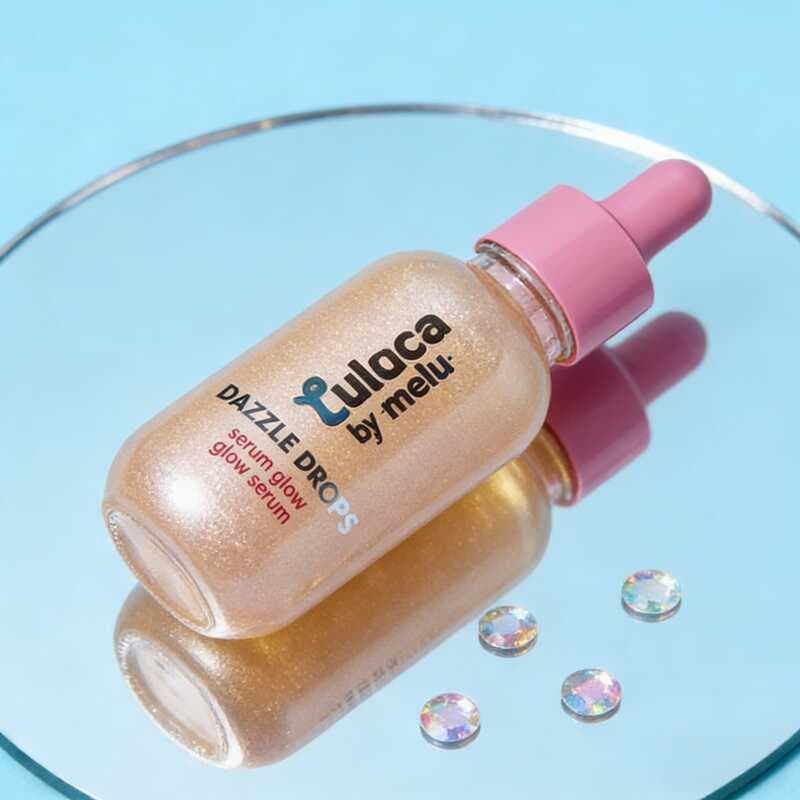 Ruby Rose Sérum Glow Dazzle Drops Luluca by Melu RR-S3301 (35ml) - Hidratação Profunda, Luminosidade Intensa
