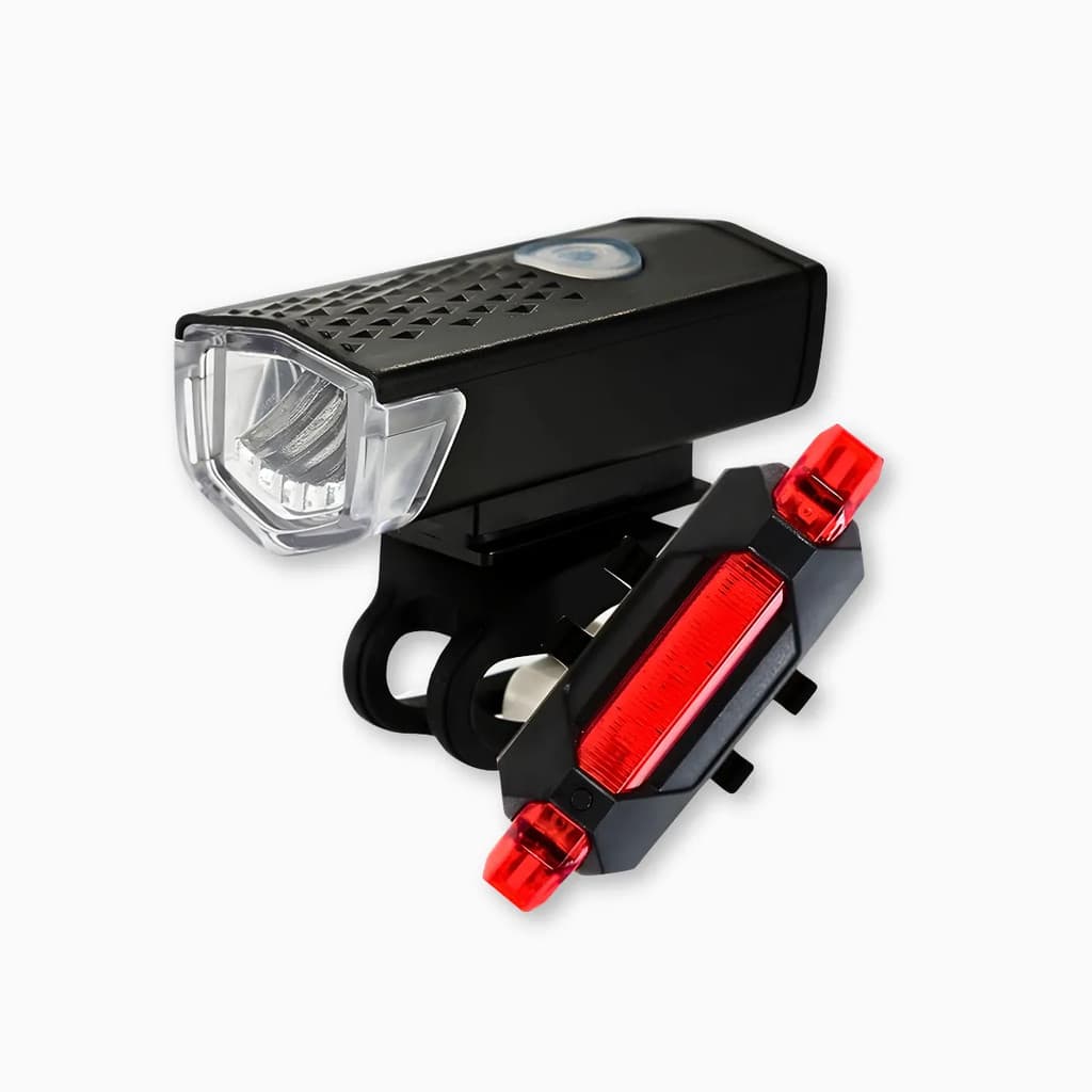 Kit Bike - Farol em Alumínio Premium + Lanterna Traseira