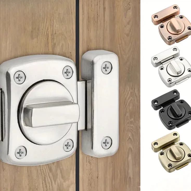 Fechadura Trava De Segurança Porta De Aço Inox Tranca Anti Roubo Fácil instalação