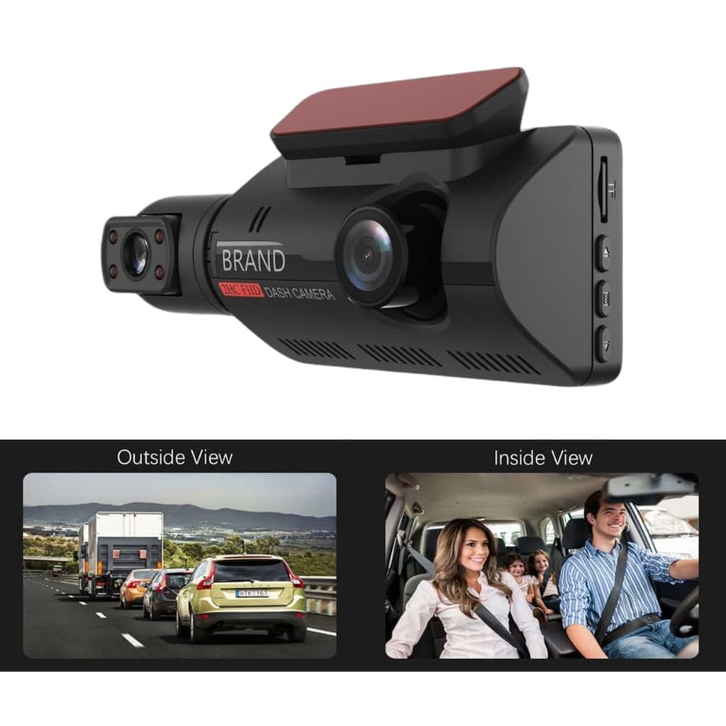 Câmera Veicular Com Lente Dupla Full HD 1080P Dash Camera Kapbom KA-1917