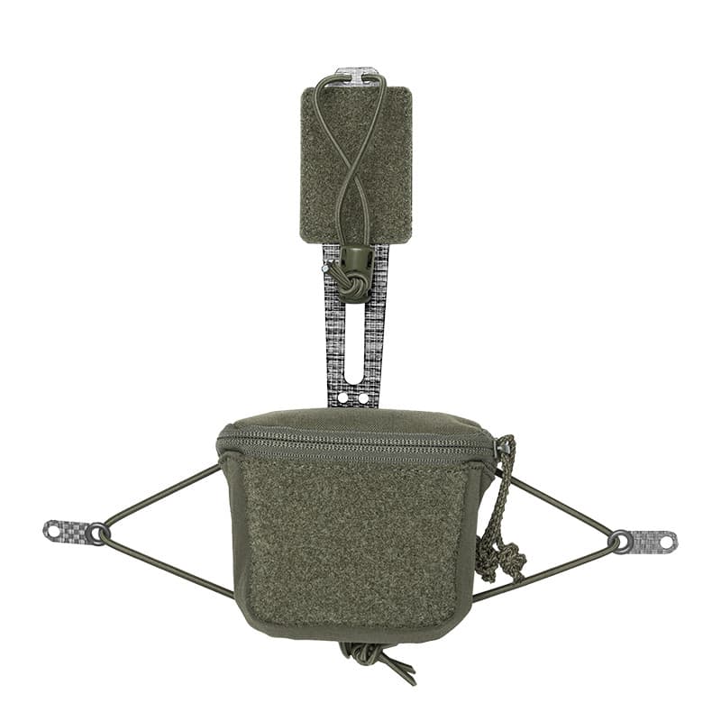 Sistema De Retenção De Bateria Tática NVG IDOGEAR PVS31 Gancho E Laço Leve Tegris Resistente 35142