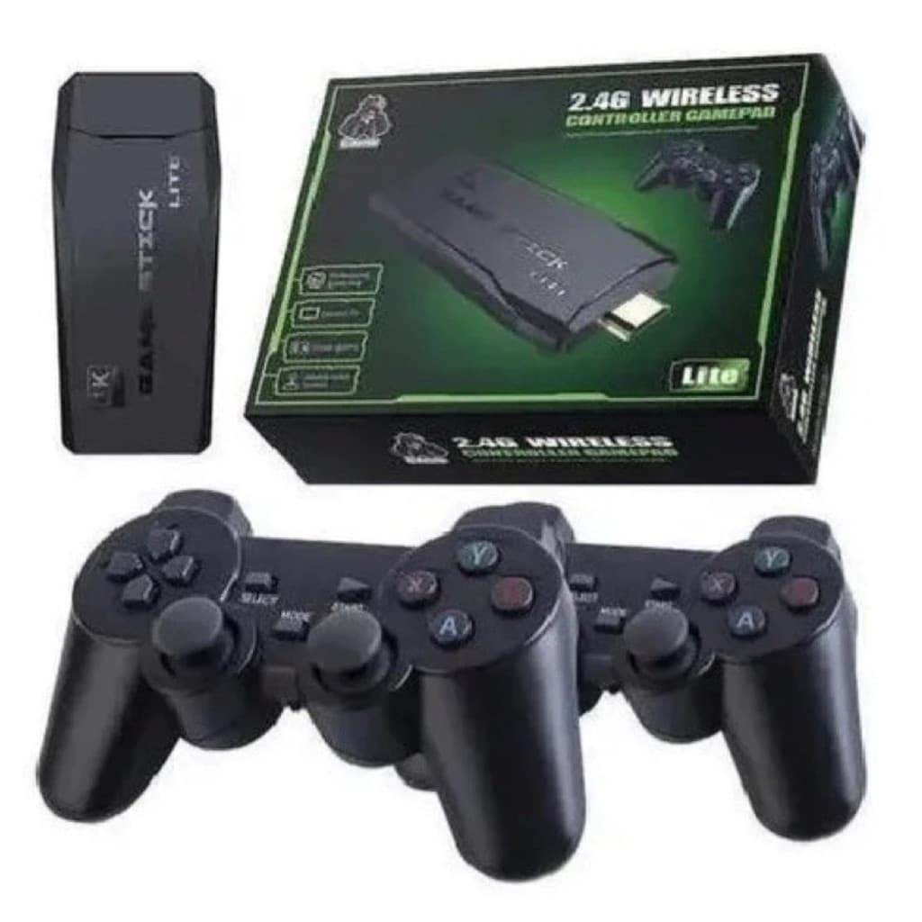 Game Stick 4K Retrô – +10.000 Jogos Clássicos em Alta Definição
