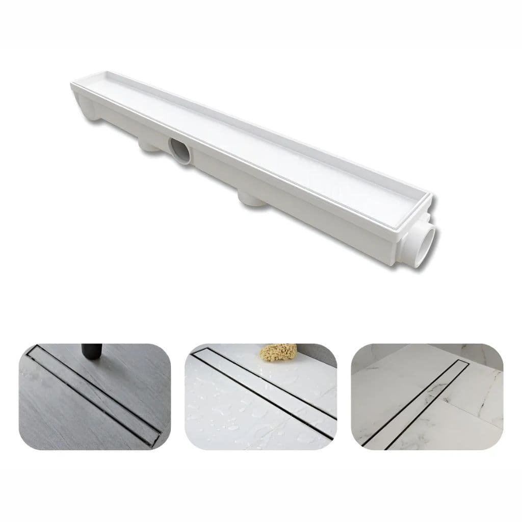 Ralo Invisível Linear 6X50 - Branco