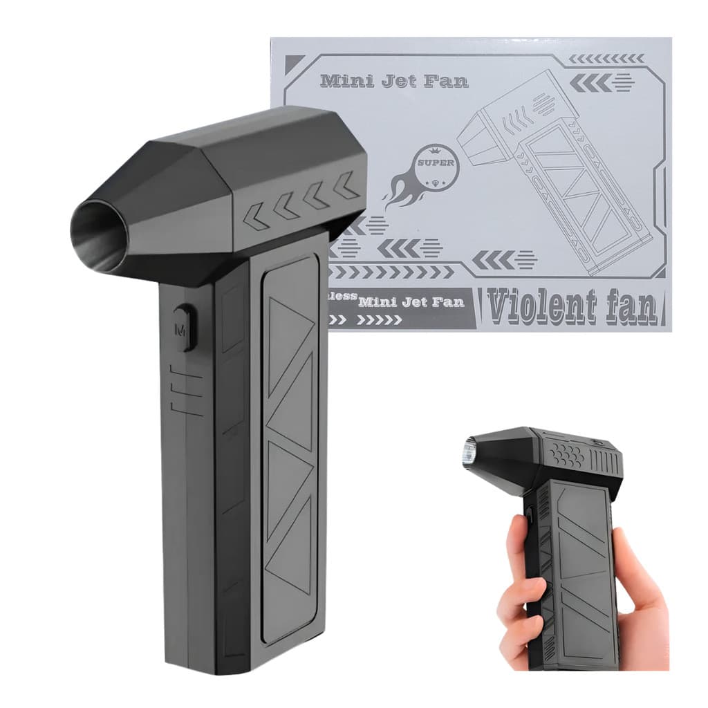 Mini Soprador De Ar Turbo Jet Fan Limpeza Pc Teclado T&Z No:7400
