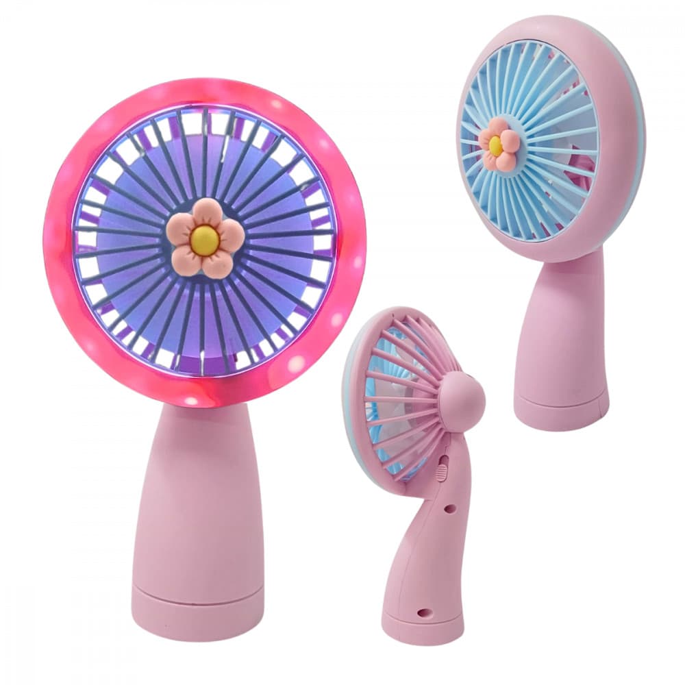 Mini Ventilador Recarregável com Luz LED - Hmaston