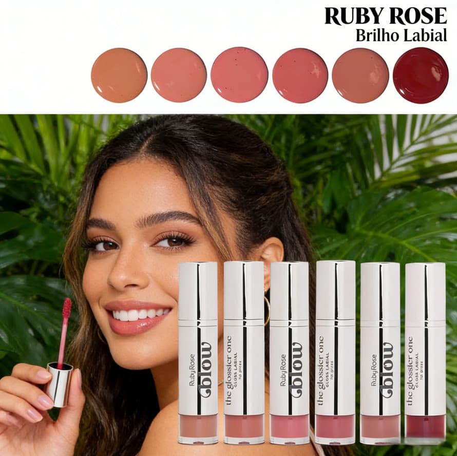 Gloss Labial The Glossier One Blow Ruby Rose Cores Lindas - Envio imediato