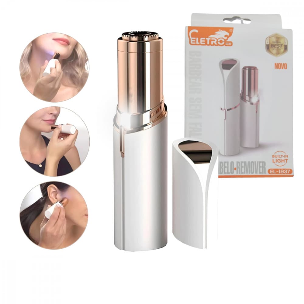 Batom Depilador Facial Elétrico Recarregável bivolt
