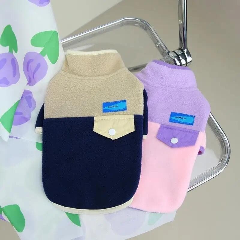 Roupa para Cães de Estimação, Casaco com Lapela, Roupa para Cães e Gatos, Roupa de Inverno para Cães, Roupa para Teddy e