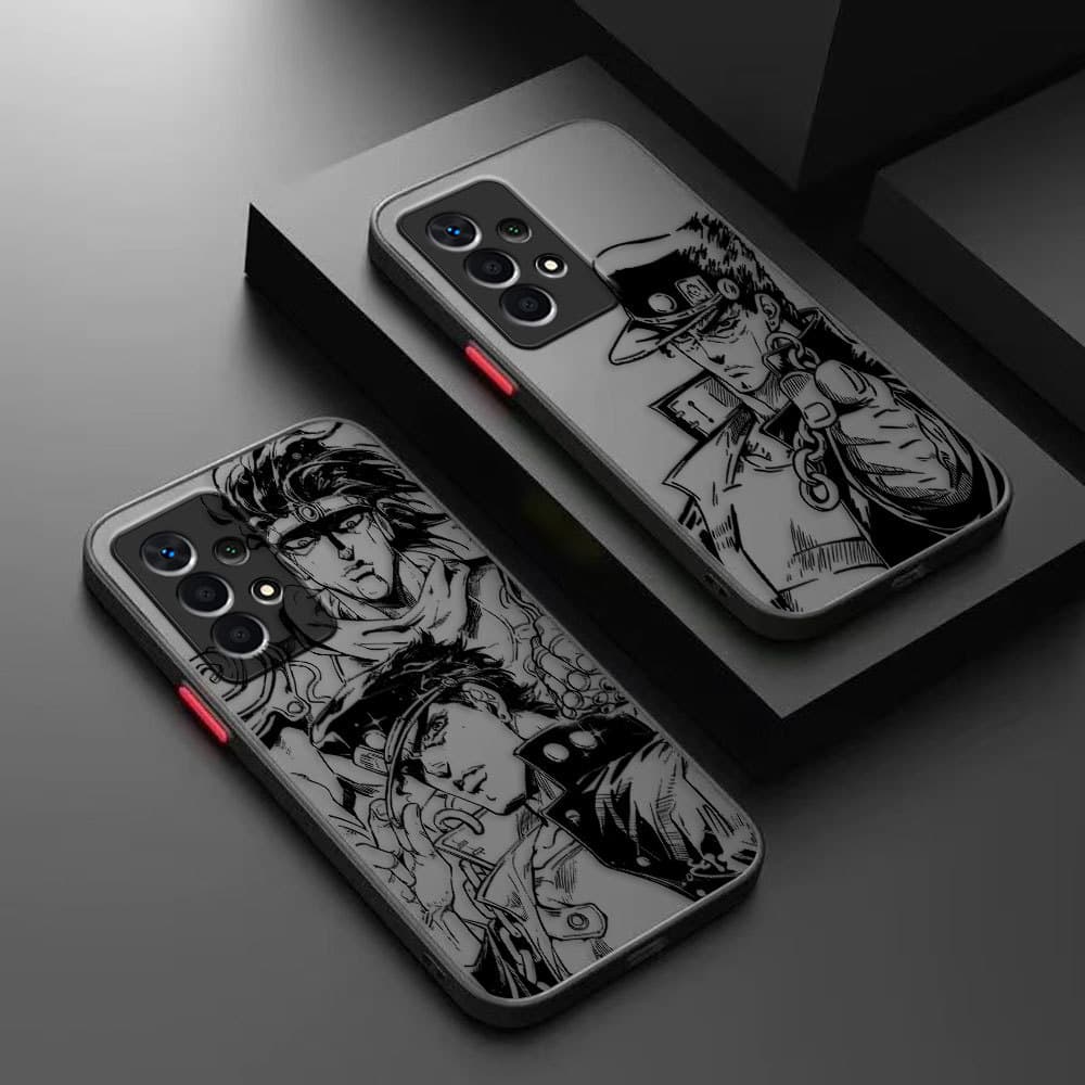 Anime JoJos Aventura Bizarra Fosco Caso De Telefone Para XIAOMI Redmi Nota 14 13 12 11 10 9 9T 8 9C 9A 9 PRO PLUS DIY Ce