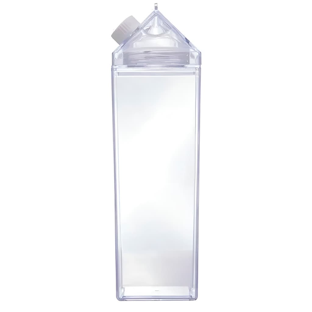 Garrafa Caixa de Leite 1L Transparente Água Squeeze