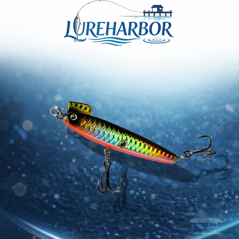 LUREHARBOR  Isca de lápis de placa de ferro Minnow 11/14/18/23g pacote de 1/3/5 peças