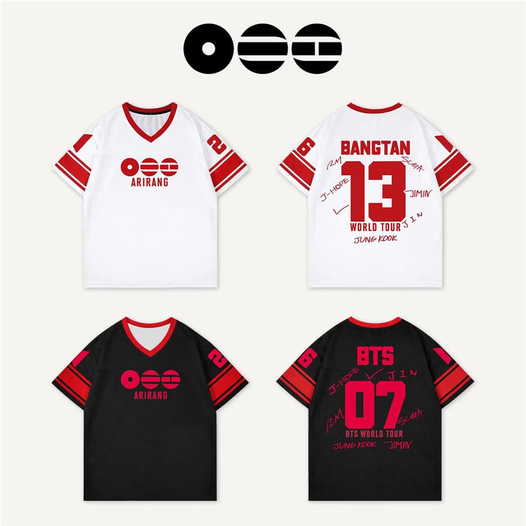 Camisa KPOP  Com Decote Em V