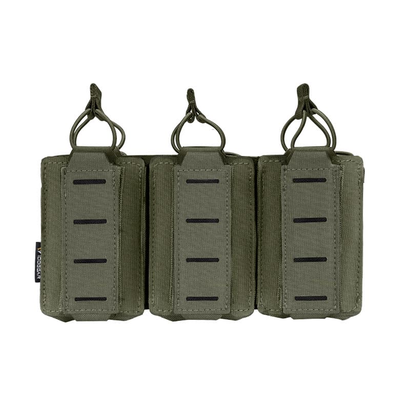IDOGEAR Tático Triplo 9mm E 6556 Bolsa De Ferramentas Aberta Superior Desenho Rápido MOLLE Leve Multi-Bolso 3570