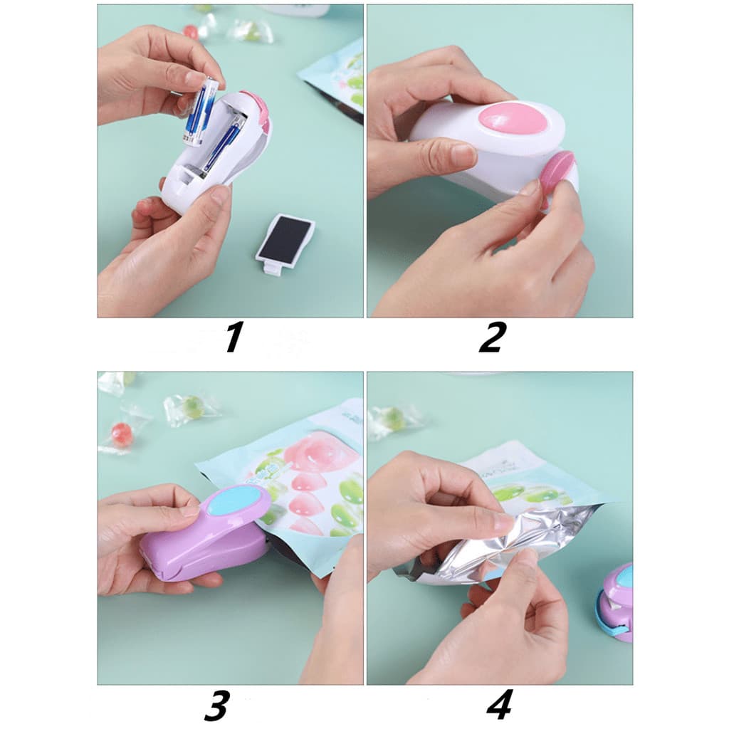 Mini Seladora Manual Portátil - Embalagem Fácil