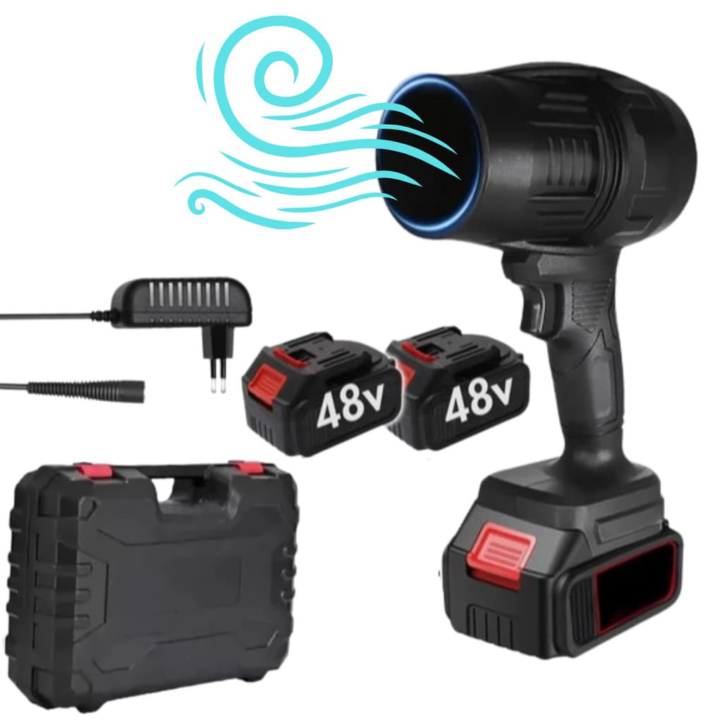 Soprador de Ar Profissional a Bateria 48V Potência e Versatilidade para Limpeza Automotiva - GJ-3523