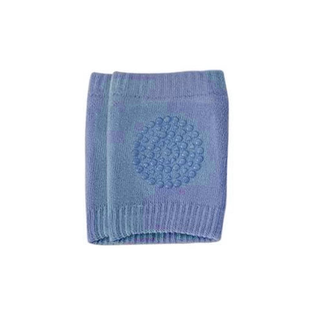 Joelheira Para Bebe Antiderrapante Macia Engatinhar Protetor Joelho Cor:Azul