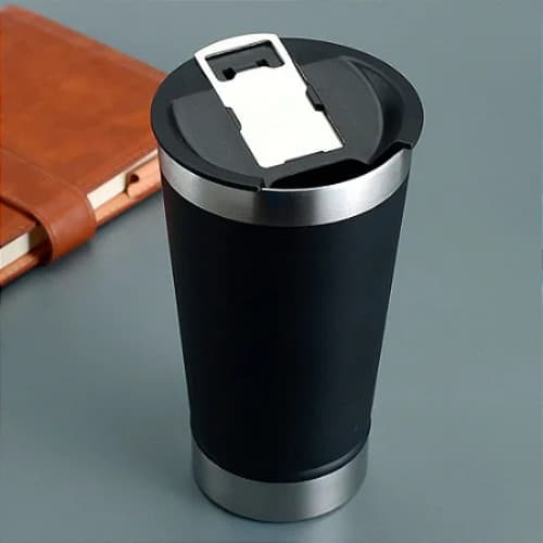 Copo Térmico Preto 470ml Personalizado com Seu Nome