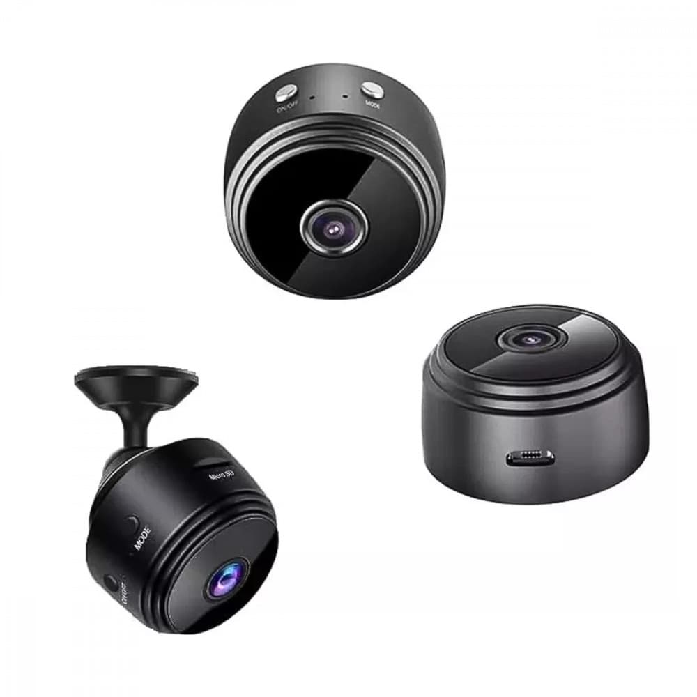 Câmera MINI Espiã HD Wi-Fi Sensor de Presença,  Noturna e Suporte de Encaixe Altomex A9